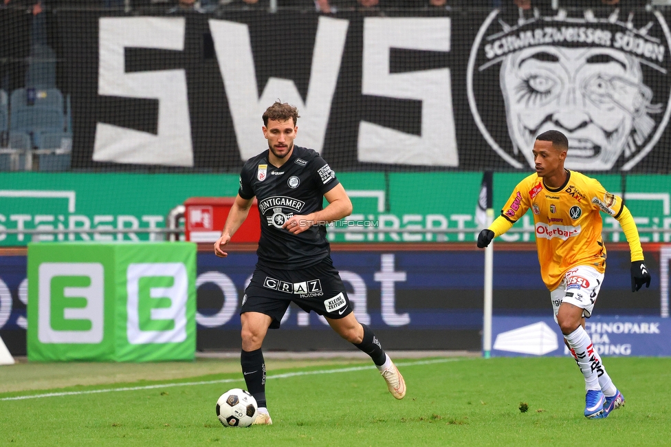 Sturm Graz - Ried
Oesterreichische Fussball Bundesliga, 10. Runde, SK Sturm Graz - SV Ried, Stadion Graz-Liebenau, 25.10.2026. Foto zeigt Valmir Matoshi (Sturm)
