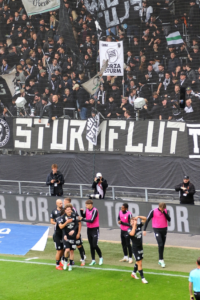Sturm Graz - Ried
Oesterreichische Fussball Bundesliga, 10. Runde, SK Sturm Graz - SV Ried, Stadion Graz-Liebenau, 25.10.2026. Foto zeigt Simon Seidl (Sturm)
Schlüsselwörter: torjubel