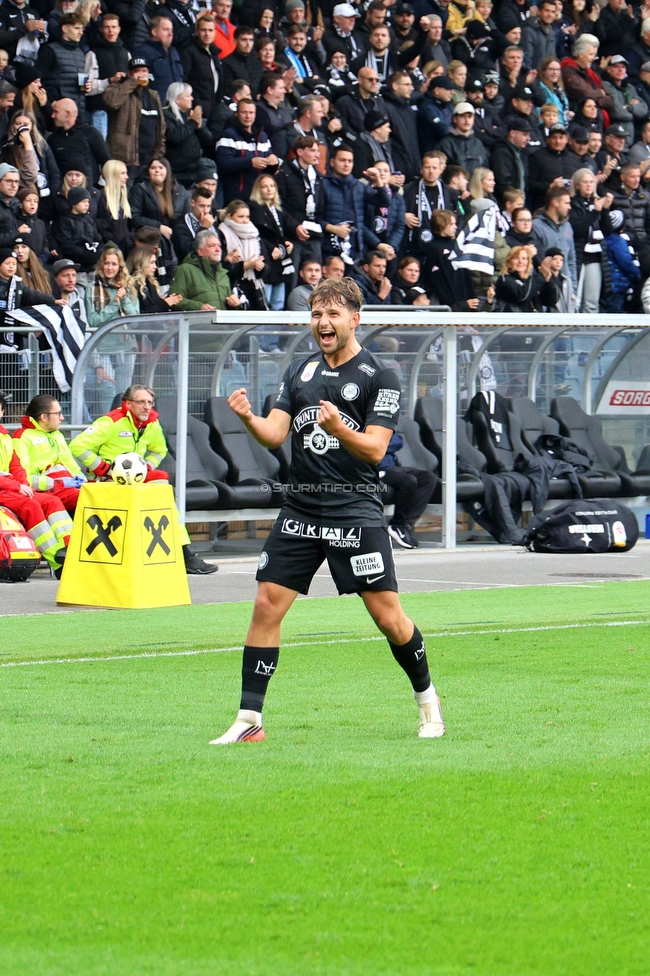 Sturm Graz - Ried
Oesterreichische Fussball Bundesliga, 10. Runde, SK Sturm Graz - SV Ried, Stadion Graz-Liebenau, 25.10.2026. Foto zeigt Simon Seidl (Sturm)
Schlüsselwörter: torjubel