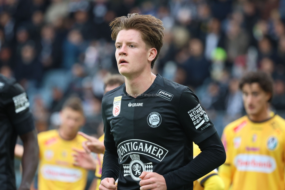 Sturm Graz - Ried
Oesterreichische Fussball Bundesliga, 10. Runde, SK Sturm Graz - SV Ried, Stadion Graz-Liebenau, 25.10.2026. Foto zeigt Luca Weinhandl (Sturm)
