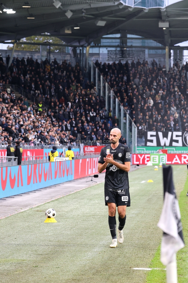Sturm Graz - Ried
Oesterreichische Fussball Bundesliga, 10. Runde, SK Sturm Graz - SV Ried, Stadion Graz-Liebenau, 25.10.2026. Foto zeigt Jon Gorenc-Stankovic (Sturm)
