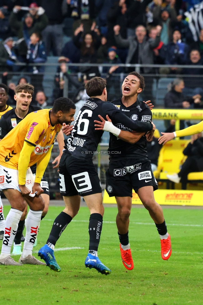 Sturm Graz - Ried
Oesterreichische Fussball Bundesliga, 10. Runde, SK Sturm Graz - SV Ried, Stadion Graz-Liebenau, 25.10.2026. Foto zeigt Belmin Beganovic (Sturm)
Schlüsselwörter: torjubel