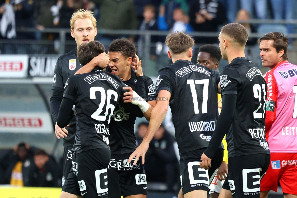 Sturm Graz - Ried
Oesterreichische Fussball Bundesliga, 10. Runde, SK Sturm Graz - SV Ried, Stadion Graz-Liebenau, 25.10.2026. Foto zeigt Belmin Beganovic (Sturm)
Schlüsselwörter: torjubel