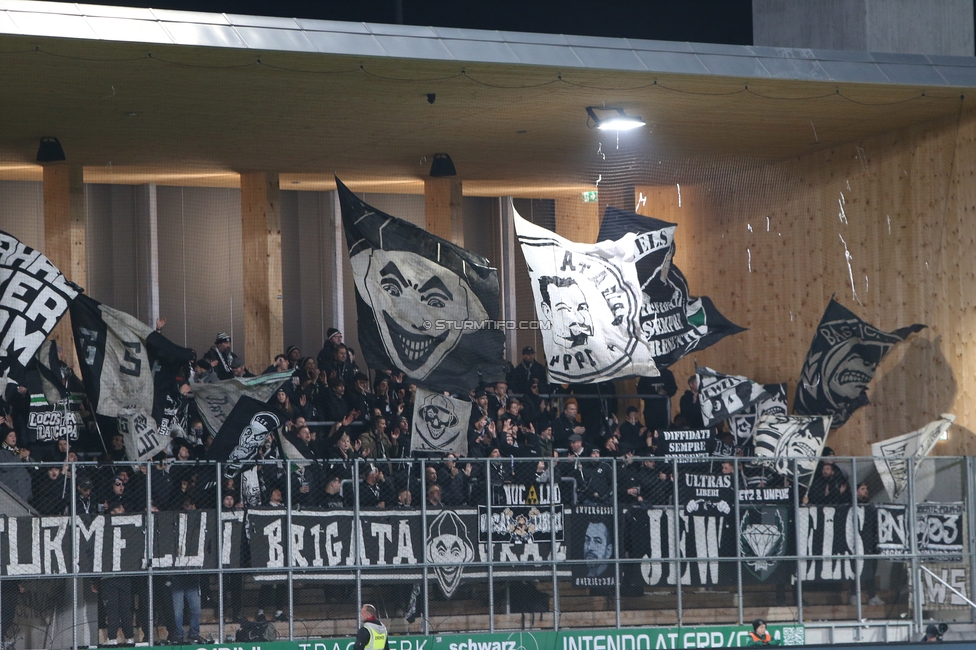 Lustenau - Sturm Graz
OEFB Cup 3. Runde, SC Austria Lustenau - SK Sturm Graz, Reichshofstadion, Lustenau, 29.10.2026. 

Foto zeigt Fans von Sturm
