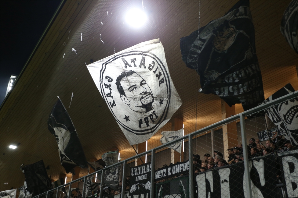 Lustenau - Sturm Graz
OEFB Cup 3. Runde, SC Austria Lustenau - SK Sturm Graz, Reichshofstadion, Lustenau, 29.10.2026. 

Foto zeigt Fans von Sturm
