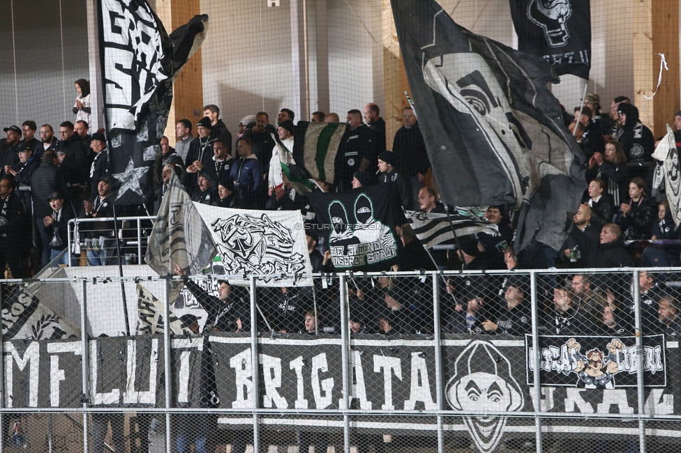 Lustenau - Sturm Graz
OEFB Cup 3. Runde, SC Austria Lustenau - SK Sturm Graz, Reichshofstadion, Lustenau, 29.10.2026. Foto zeigt Fans von Sturm
