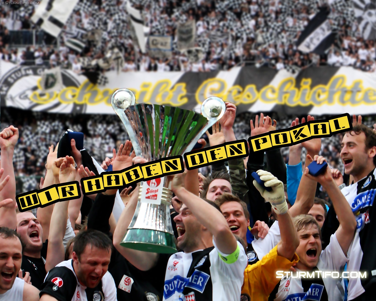 "Cupsieg 2010" Desktopbild für 1280 x 1024 Pixel Auflösung / Bildformat 4:3
